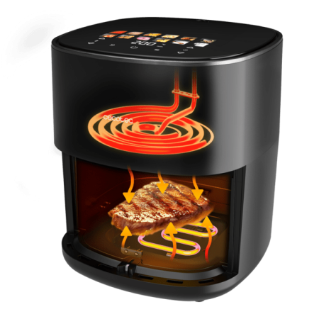 Freidora de aire cecotec cecofry&grill duoheat 6500 2200w 6.5l