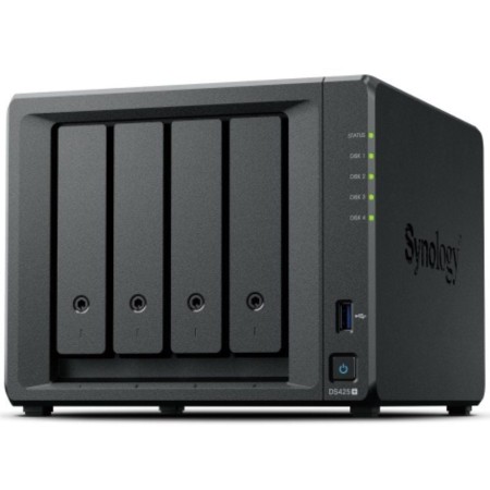 NAS Synology Diskstation DS425+/ 4 Bahías 3.5″- 2.5″/ 6GB DDR4/ 16TB/ Formato Torre