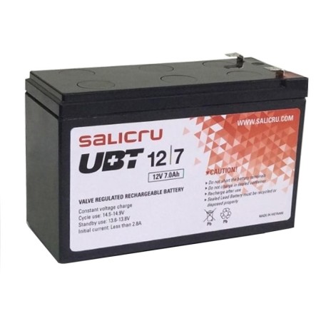 Batería Salicru UBT 12/7 V2 compatible con SAI Salicru según especificaciones