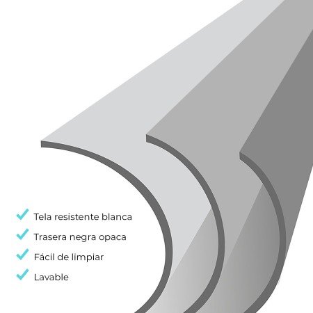 Pantalla manual videoproyector pared y techo phoenix 169´´ ratio: 1:1 - 4:3 - 16:9 - 3m x 3m posicion ajustable - carcasa blanca