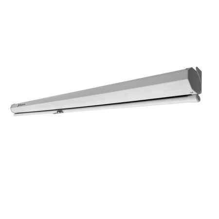 Pantalla manual videoproyector pared y techo phoenix 169´´ ratio: 1:1 - 4:3 - 16:9 - 3m x 3m posicion ajustable - carcasa blanca