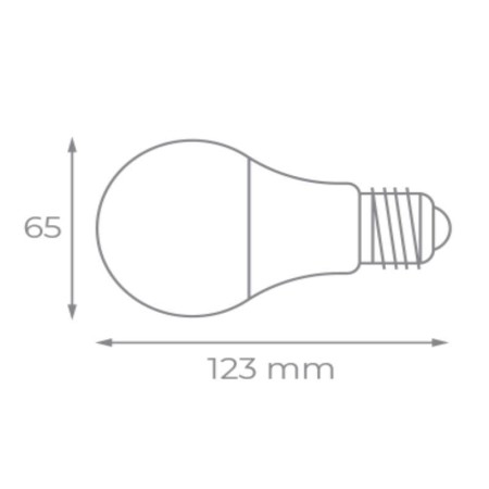 Bombilla Led Iglux XST-1227-F V2/ Casquillo E27/ 12W/ 1100 Lúmenes/ 5500K