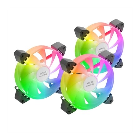 Mars gaming ventilador mf3a 120mm 3in1 argb negro