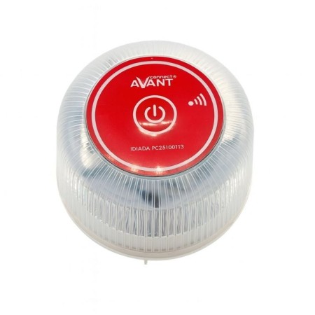 Luz baliza de emergencia para coche Avant V16 Connected AV1201/ Homologada/ Base Imantada/ Geolocalizable/ Funciona a Pilas