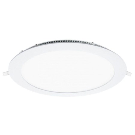 Downlight Iglux LS-102118-FB V2/ Circular/ Ø220 x 19mm/ Potencia 18W/ 1700 Lúmenes/ 6000ºK/ Blanco