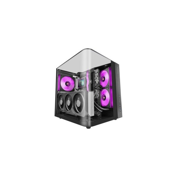 Caja ordenador mars gaming mcinfiniolite atx cristal templado negra