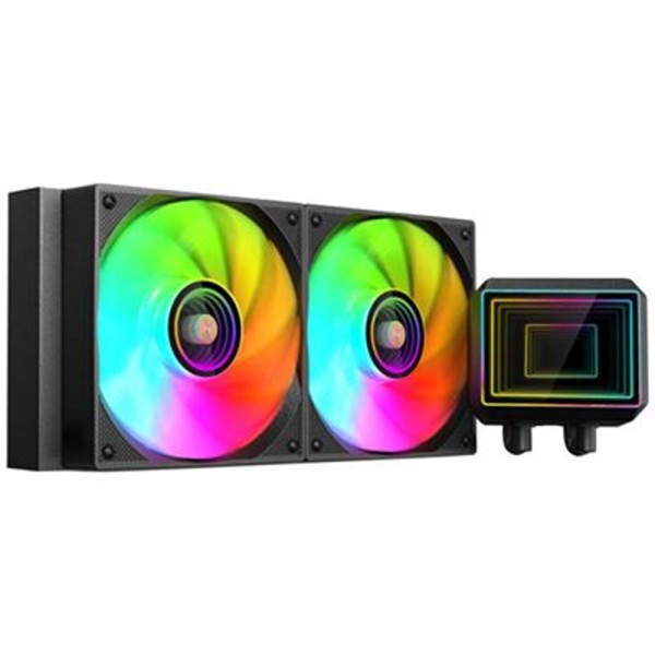 Kit refrigeracion liquida mars gaming ml - two240 argb 2x120mm negro