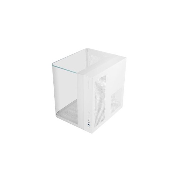 Caja ordenador mars gaming mcinfiniolitew atx cristal templado blanca