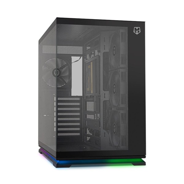 Caja ordenador gaming nox hummer galaxy atx argb cristal templado negra