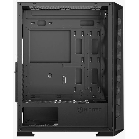 Caja ordenador gaming hiditec mh12 e - atx argb cristal templado negro