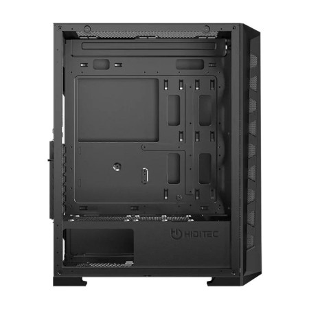 Caja ordenador gaming hiditec mh12 e - atx argb cristal templado negro
