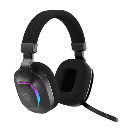 Auriculares Gaming Inalámbricos con Micrófono Hiditec Vortex ARGB/ Jack 3.5/ Bluetooth/ Negros