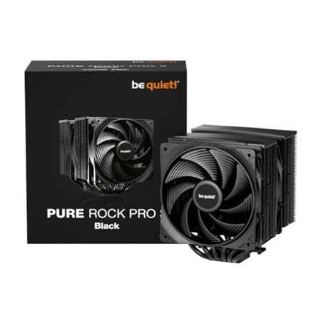 Ventilador disipador cpu be quiet! pure rock pro 3 2x 120mm negro