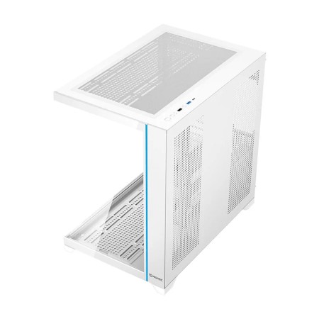 Caja ordenador gaming hiditec h3 pro atx argb cristal templado blanco
