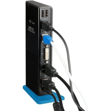 Docking USB 3.0 I-Tec U3HDMIDVIDOCK/ 6xUSB/ 1xUSB Tipo-B/ 1xRJ45/ 1xHDMI/ 1xDVI/ 2xAudio