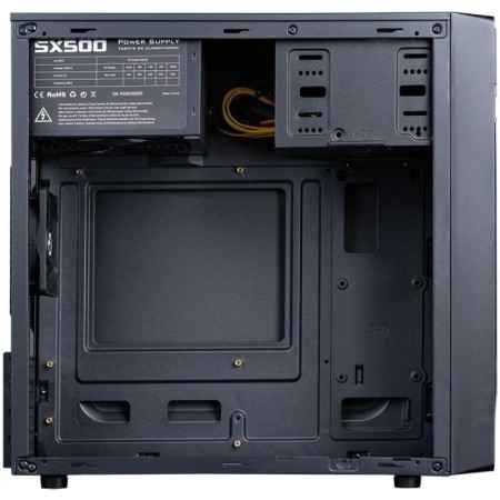 Caja ordenador hiditec q5 pro matx negra fuente 500w