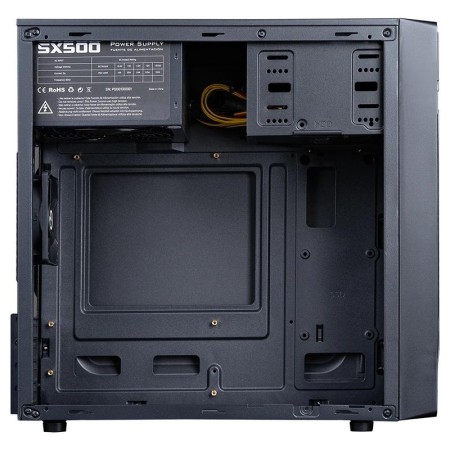 Caja ordenador hiditec q5 pro matx negra fuente 500w