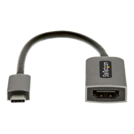 Cable usb tipo c a hdmi 4k startech 13cm -  macho - hembra -  gris