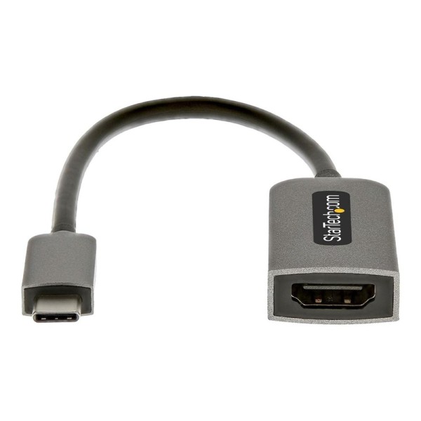 Cable usb tipo c a hdmi 4k startech 13cm -  macho - hembra -  gris