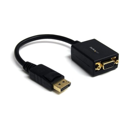 Adaptador displayport a vga startech 28cm -  macho - hembra -  negro