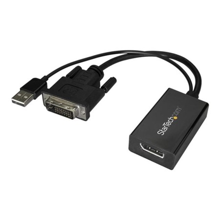 Adaptador dvi a displayport - usb 2.0 startech macho - hembra -  negro