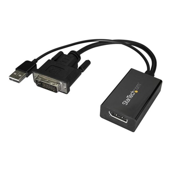 Adaptador dvi a displayport - usb 2.0 startech macho - hembra -  negro