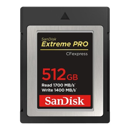 Tarjeta memoria flash sandisk extreme pro cfexpress 512gb