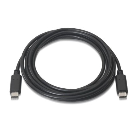 Cable USB 2.0 Tipo-C Aisens A107-0058/ USB Tipo-C Macho - USB Tipo-C Macho/ 480Mbps/ 3m/ Negro
