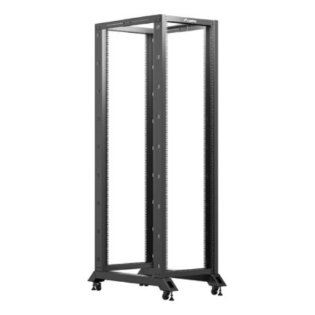 Armario rack lanberg abierto 19 pulgadas 42u 600x1000 negro
