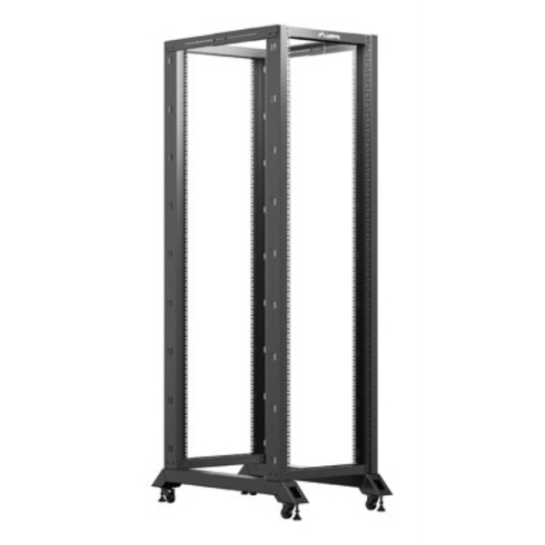 Armario rack lanberg abierto 19 pulgadas 42u 600x1000 negro