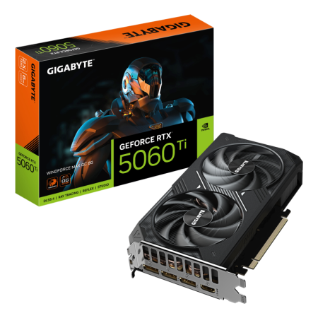 Tarjeta grafica gigabyte rtx 5060ti 8gb gddr7 -  3x dp -  1x hdmi pci express 5.0