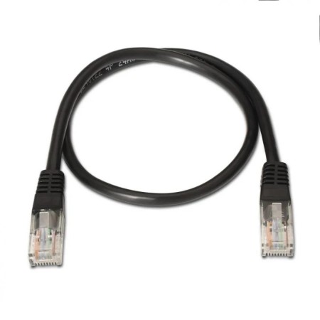 Aisens Latiguillo RJ45 CAT.6 UTP AWG24 negro 1.0m