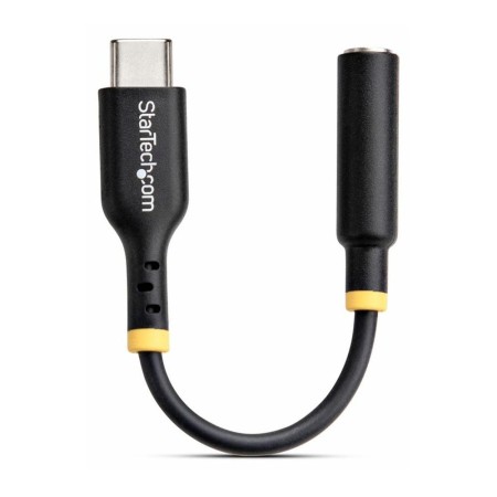 Adaptador usb tipo c a mini jack 3.5mm startech 12.7cm -  macho - hembra -  negro