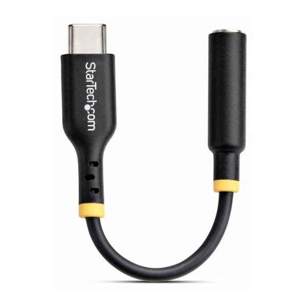 Adaptador usb tipo c a mini jack 3.5mm startech 12.7cm -  macho - hembra -  negro