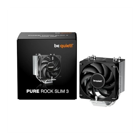 Ventilador disipador cpu be quiet! pure rock slim 3 100mm plata
