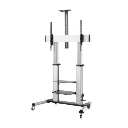 Soporte de Suelo Inclinable con Ruedas y Manivela Aisens FT100TE-125 para TV 60-100″/ hasta 100kg
