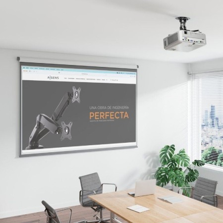 Soporte de Techo/ Pared para Proyector Aisens CP03TSR-127/ Giratorio/ Inclinable/ hasta 13.5kg