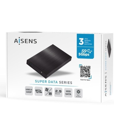Caja Externa para Disco Duro de 2.5″ Aisens ASE-2523B/ USB 3.0