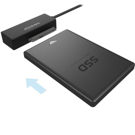 Adaptador para Discos Duros 2.5″/3.5″ Aisens ASE-35A01B/ USB 3.0 - SATA/ con Alimentador