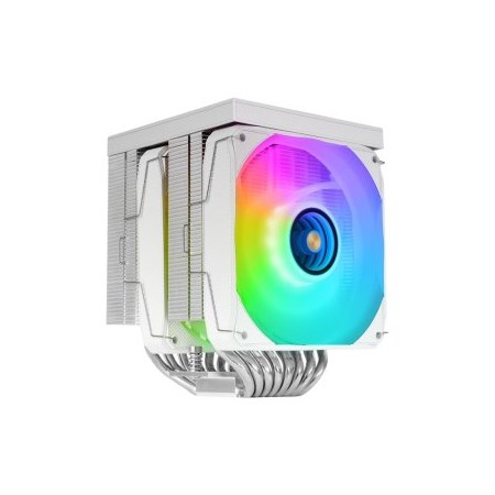 Ventilador cpu mars gaming mcpulcdprow argb 2x 120mm blanco