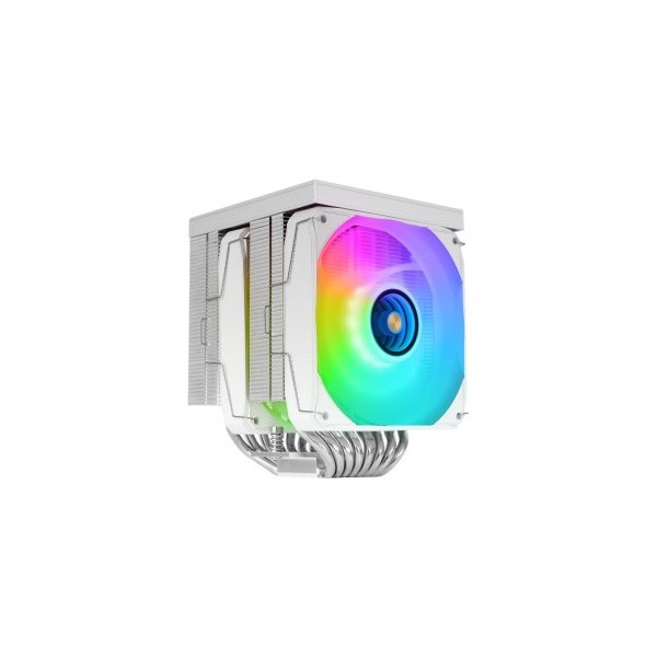 Ventilador cpu mars gaming mcpulcdprow argb 2x 120mm blanco