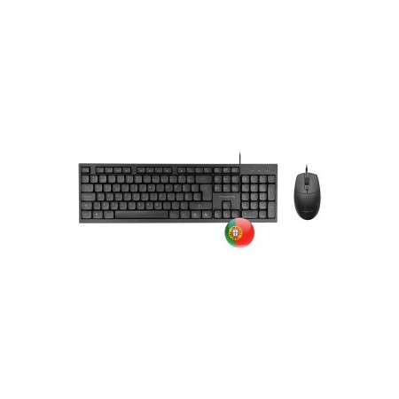 Teclado  mouse tacens anima acp02pt negro portugues