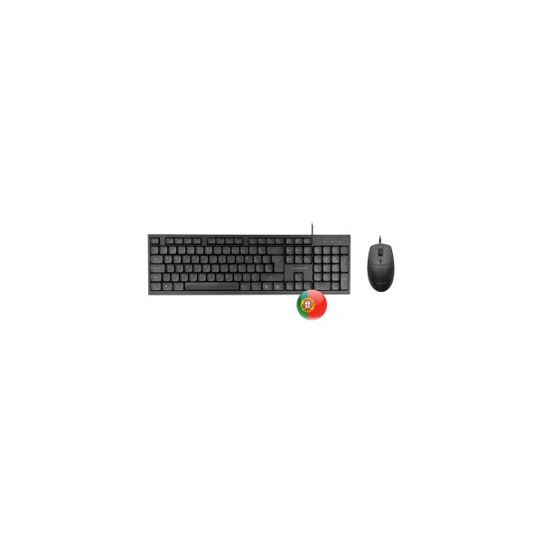 Teclado  mouse tacens anima acp02pt negro portugues