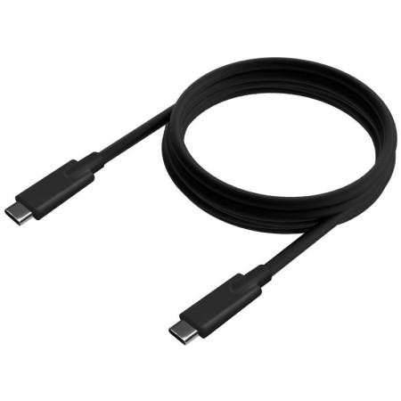 Cable USB 3.2 Tipo-C Aisens A107-0705 10GBPS 5A 100W/ USB Tipo-C Macho - USB Tipo-C Macho/ Hasta 100W/ 10Gbps/ 3m/ Negro