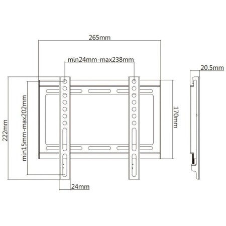 Soporte de Pared Aisens WT42F-157 para TV de 32-42″/ hasta 35kg