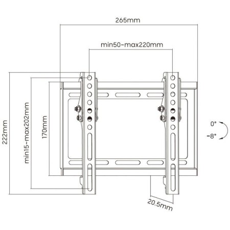 Soporte de Pared Inclinable Aisens WT42T-159 para TV de 23-42″/ hasta 35kg