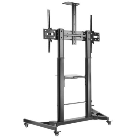 Soporte de Suelo Inclinable con Ruedas y Manivela Aisens FT100TE-171 para TV 60-100″/ hasta 100kg