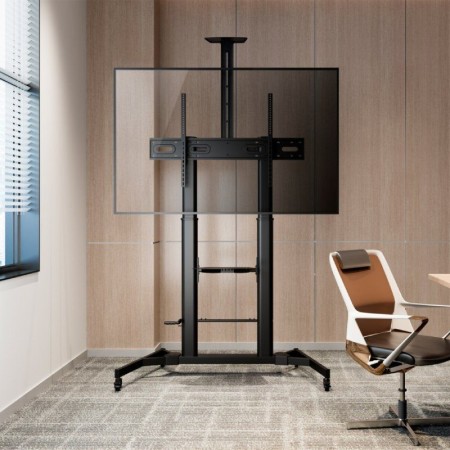 Soporte de Suelo Inclinable con Ruedas y Manivela Aisens FT100TE-171 para TV 60-100″/ hasta 100kg