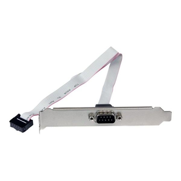 Bracket db9 a idc10 startech 0.41m -  macho - hembra -  gris