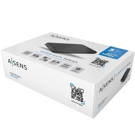 Caja Externa para Disco Duro de 2.5″ Aisens ASE-2521B/ USB 3.1/ Sin tornillos